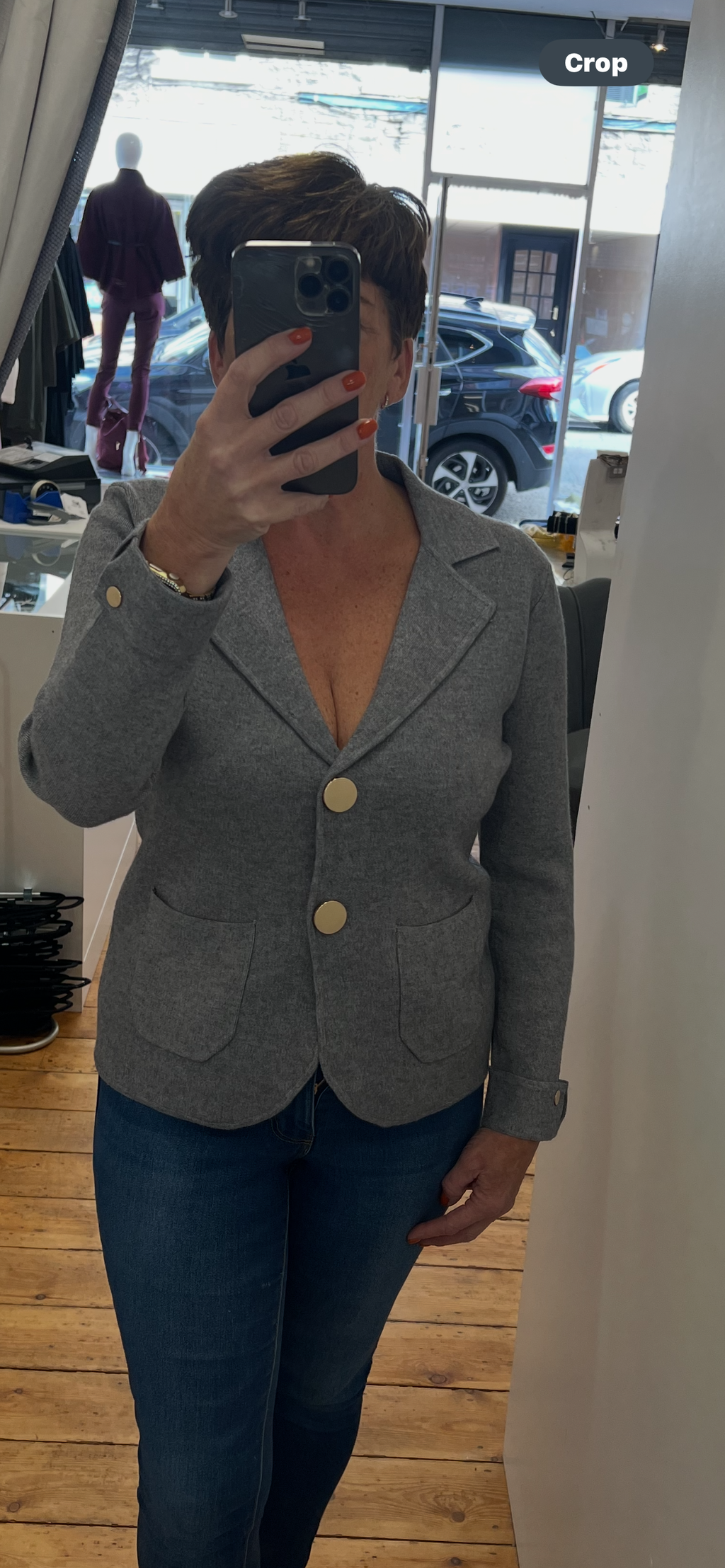 Heavy Knit Blazer Jacket  image 2