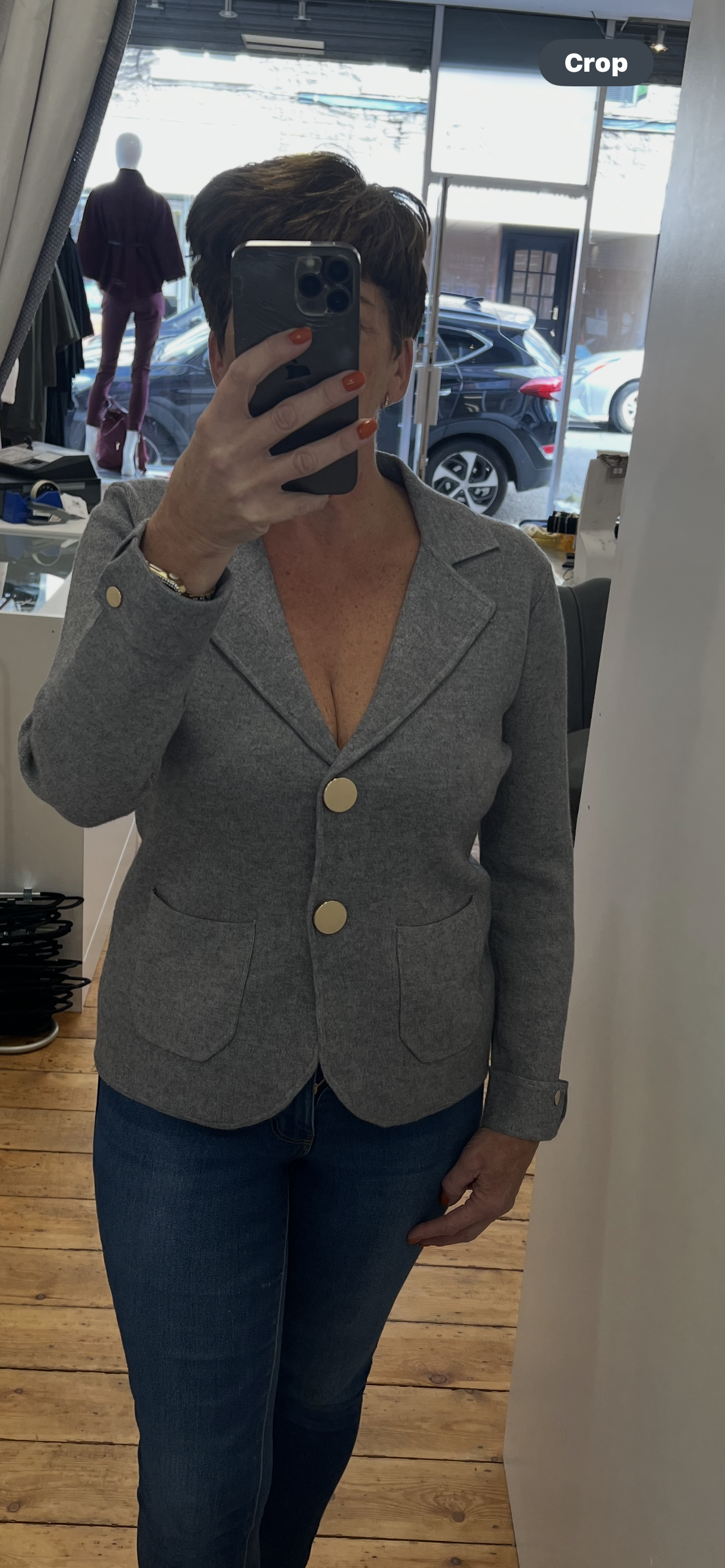 Heavy Knit Blazer Jacket  image 2