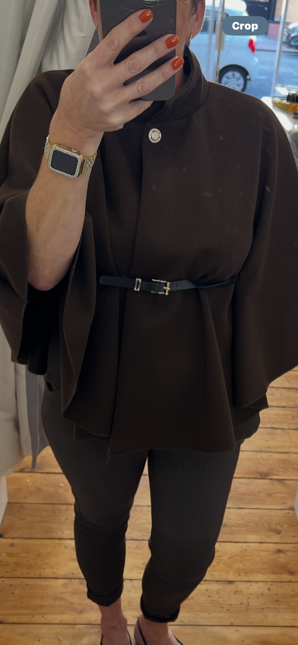 ElegantCape with Belt One Size 10-14 image 0