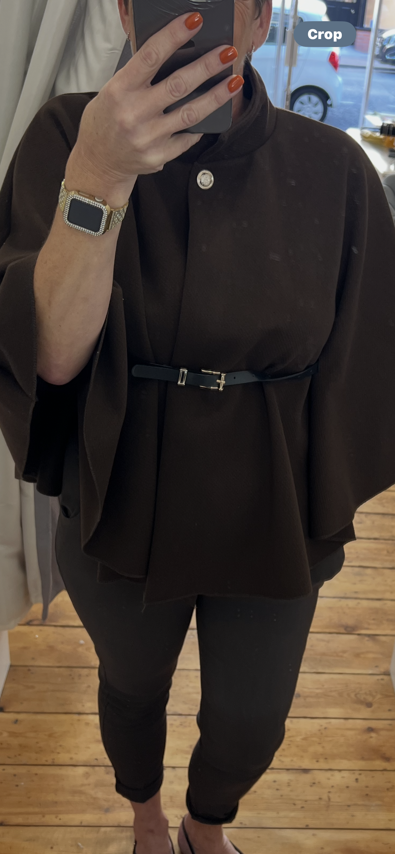 ElegantCape with Belt One Size 10-14 image 0