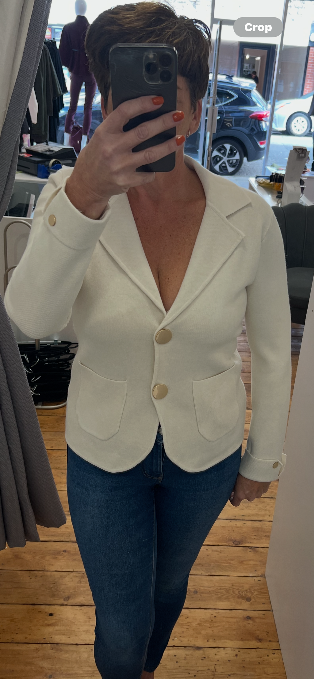 Heavy Knit Blazer Jacket  image 3