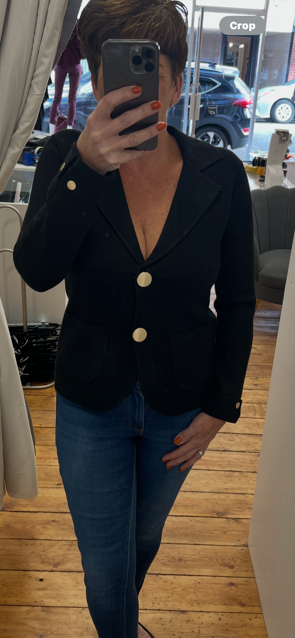 Heavy Knit Blazer Jacket  image 4