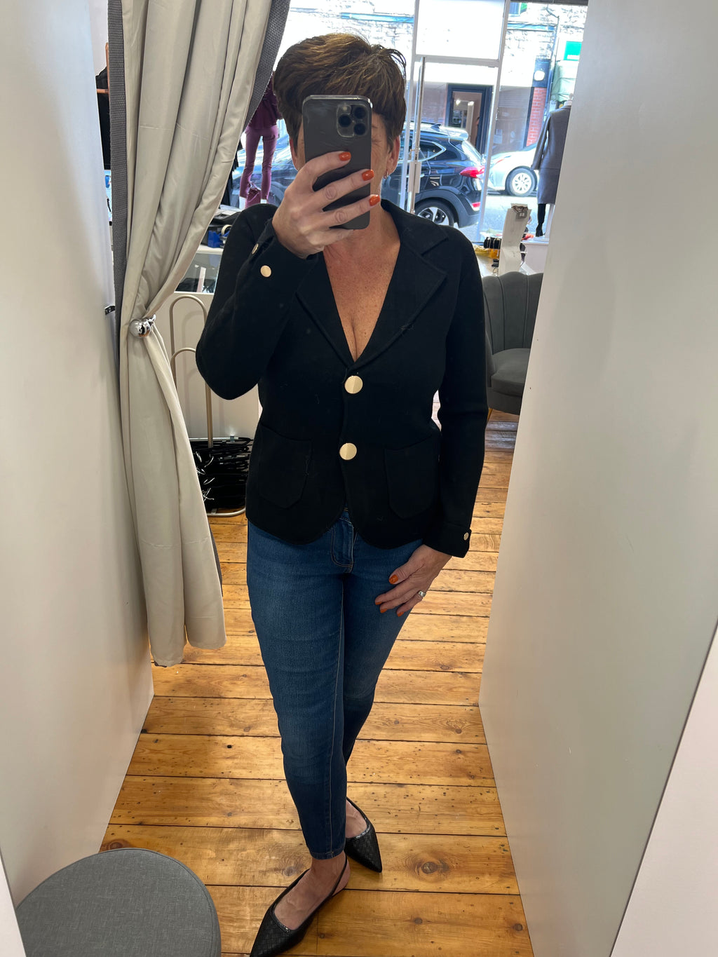 Heavy Knit Blazer Jacket  image 0