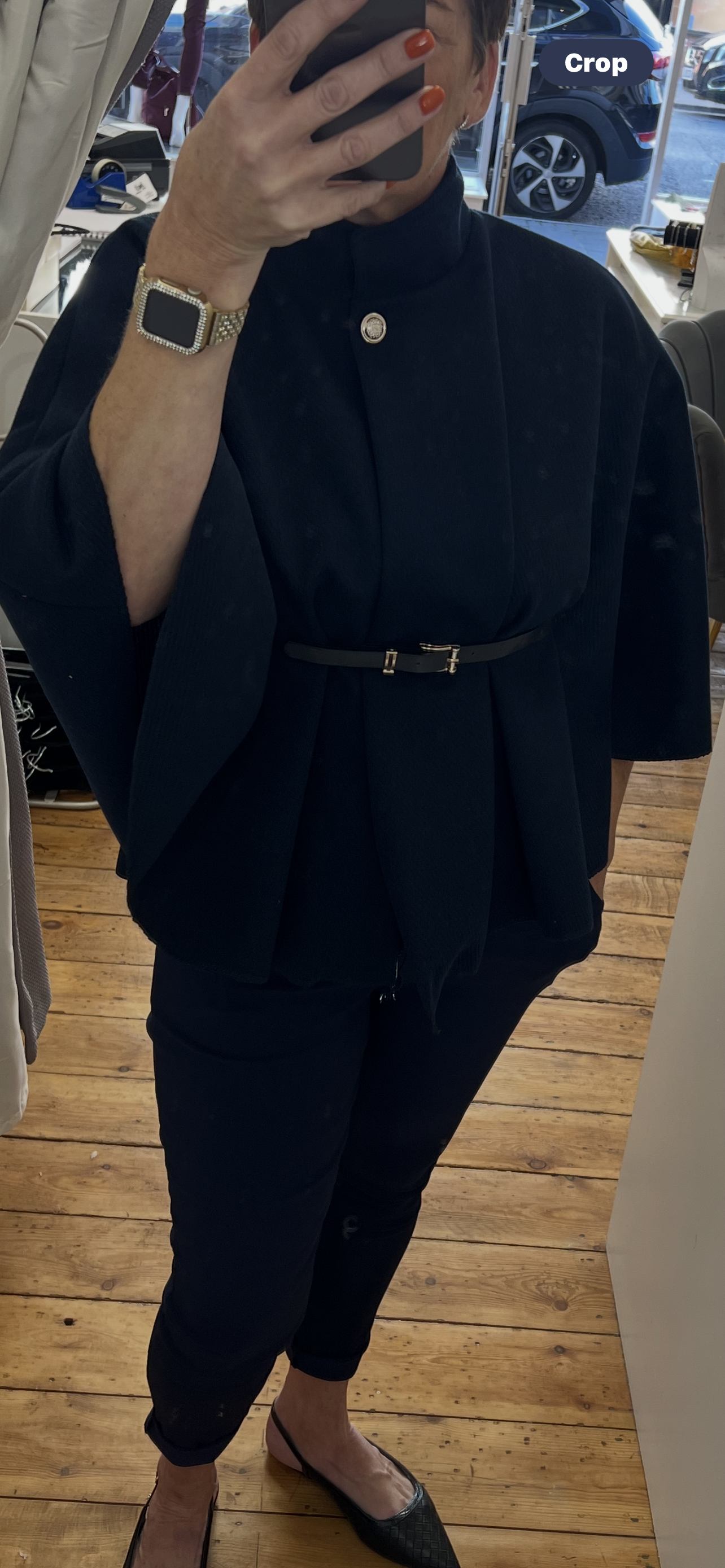 ElegantCape with Belt One Size 10-14 image 1