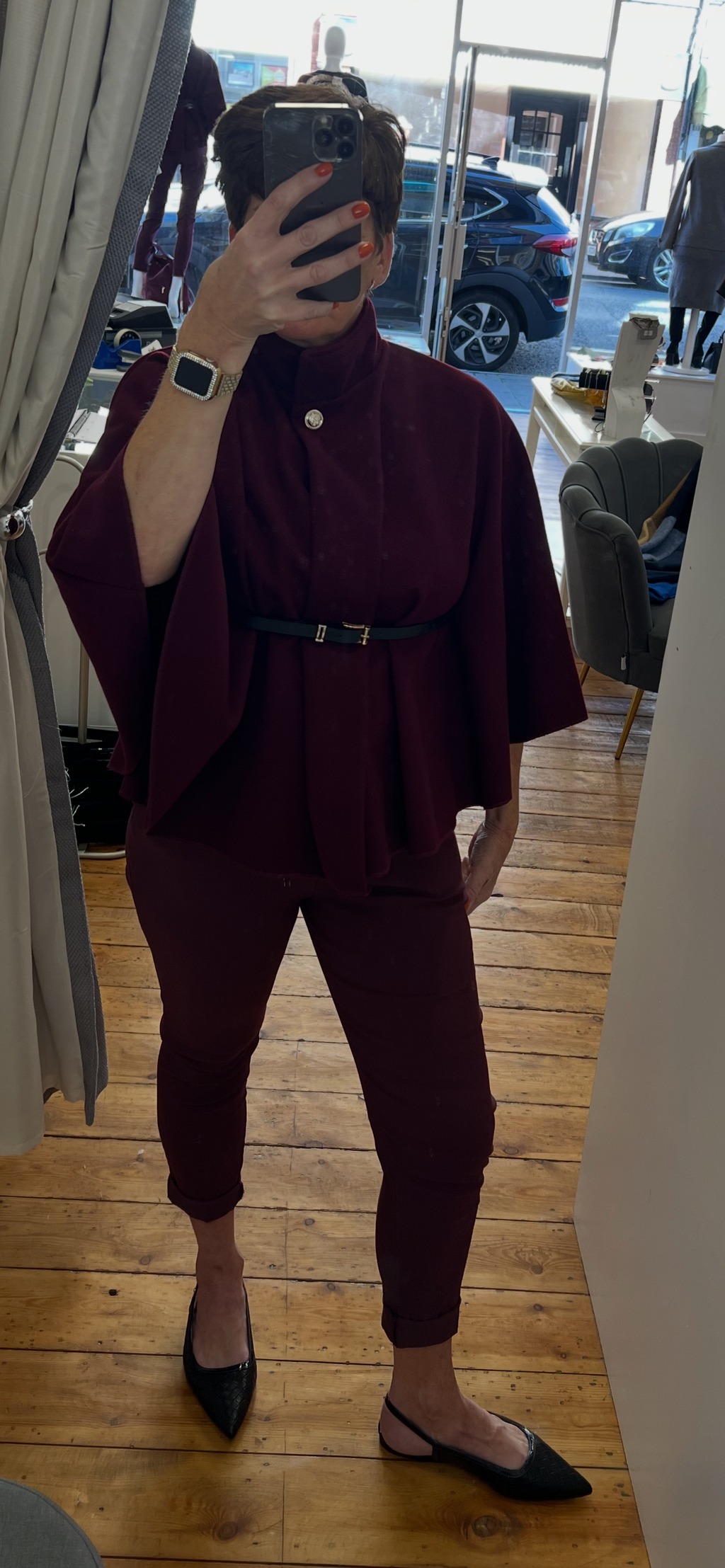 ElegantCape with Belt One Size 10-14 image 3