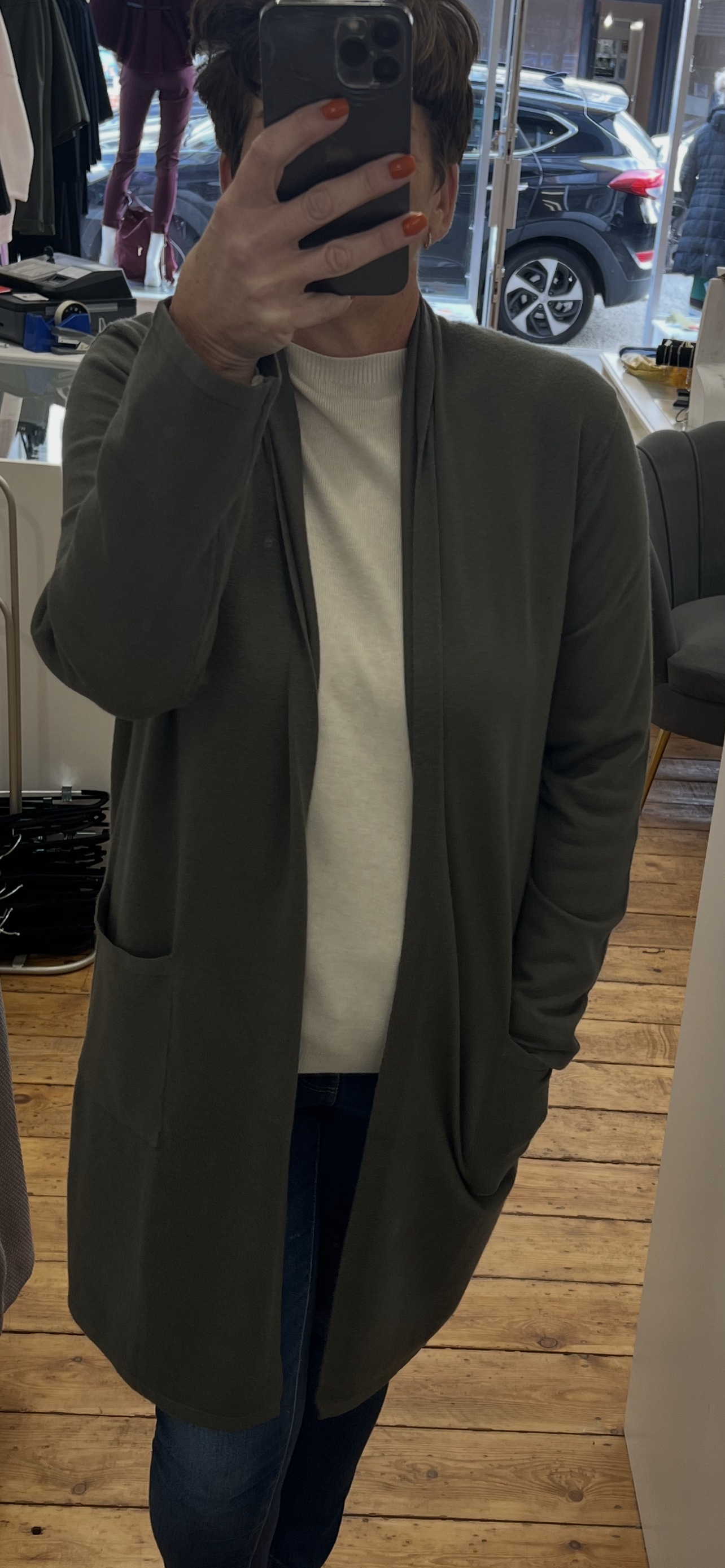 Soft Knit Cardigan with Pockets image 1